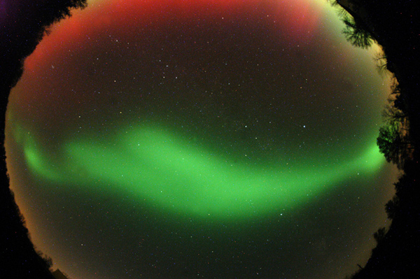 Northern Lights over the Douglas Observatory.